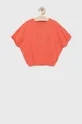 pomarańczowy Tommy Hilfiger t-shirt dziecięcy Dziewczęcy