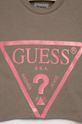 piaskowy Guess T-shirt bawełniany dziecięcy