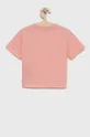 Guess - Παιδικό βαμβακερό μπλουζάκι ροζ