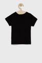 Dječja pamučna majica kratkih rukava Calvin Klein Jeans crna