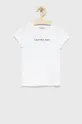 λευκό Παιδικό βαμβακερό μπλουζάκι Calvin Klein Jeans Για κορίτσια