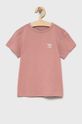 roz Adidas Originals Tricou de bumbac pentru copii HG1434 De fete