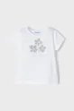λευκό Παιδικό βαμβακερό μπλουζάκι Mayoral Για κορίτσια