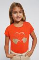 boja koralja Dječja pamučna majica kratkih rukava Mayoral Za djevojčice