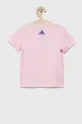 Παιδικό μπλουζάκι adidas Performance ροζ