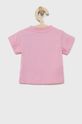 Dětské bavlněné tričko adidas Originals HE2188 růžová