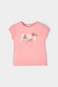 Detské bavlnené tričko Mayoral ružová