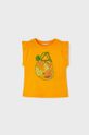 portocaliu Mayoral tricou de bumbac pentru copii De fete
