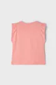 Mayoral T-shirt bawełniany dziecięcy różowy