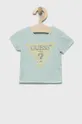 niebieski Guess t-shirt dziecięcy Dziewczęcy