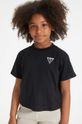 černá Dětské bavlněné tričko Guess Dívčí