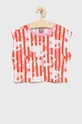 pomarańczowy Puma t-shirt bawełniany dziecięcy 846948 Dziewczęcy