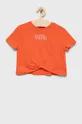 pomarańczowy Puma t-shirt bawełniany dziecięcy 846949 Dziewczęcy