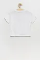 Παιδικό βαμβακερό μπλουζάκι Puma λευκό