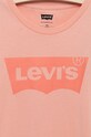 Dziewczynka Levi's t-shirt bawełniany dziecięcy 4E4234.G różowy