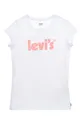 bela Levi's bombažna otroška majica Dekliški