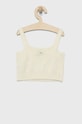 Дитячий бавовняний топ United Colors of Benetton 105FCH001.G білий SS22