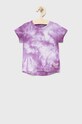 United Colors of Benetton tricou de bumbac pentru copii cu modele violet 3085G103E.P