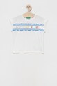 United Colors of Benetton t-shirt bawełniany dziecięcy nadruk biały 3096C103I.G