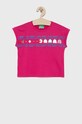 Дитяча бавовняна футболка United Colors of Benetton бавовна рожевий 3096C103I.G