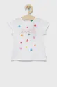 λευκό United Colors of Benetton - Παιδικό βαμβακερό μπλουζάκι x Pac-Man Για κορίτσια