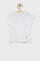 United Colors of Benetton - Παιδικό βαμβακερό μπλουζάκι x Pac-Man λευκό