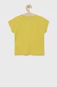 Дитяча бавовняна футболка United Colors of Benetton жовтий
