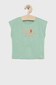 United Colors of Benetton top bawełniany dziecięcy nadruk zielony 3096G102U.P