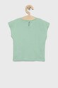 United Colors of Benetton top bawełniany dziecięcy 3096G102U.P zielony SS22