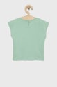 Pamučni dječji top United Colors of Benetton 3096G102U.P zelena SS22