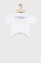 Detské bavlnené tričko United Colors of Benetton bavlna biela 3I1XC104R.G
