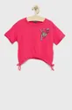 roza Dječja pamučna majica kratkih rukava United Colors of Benetton Za djevojčice