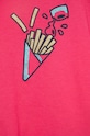 Dziewczynka United Colors of Benetton t-shirt bawełniany dziecięcy 3I1XC104R.G różowy