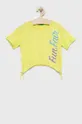 zelena Otroški bombažen t-shirt United Colors of Benetton Dekliški