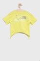 United Colors of Benetton t-shirt bawełniany dziecięcy 3I1XC104R.G zielony SS22