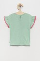 Dječja pamučna majica kratkih rukava United Colors of Benetton 3I1XG102V.P zelena SS22