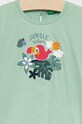 Djevojčice Dječja pamučna majica kratkih rukava United Colors of Benetton 3I1XG102V.P zelena