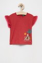 United Colors of Benetton t-shirt bawełniany dziecięcy nadruk czerwony 3I1XG102V.P