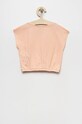 Dječja pamučna majica kratkih rukava United Colors of Benetton 3MM5C104T.G roza SS22
