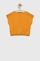 Dětské bavlněné tričko United Colors of Benetton 3MM5C104T.G oranžová SS22