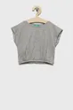 grigio United Colors of Benetton t-shirt in cotone per bambini Ragazze