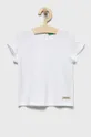 bela Otroški bombažen t-shirt United Colors of Benetton Dekliški
