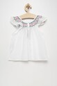 United Colors of Benetton bluza de bumbac pentru copii 5DPFCQ00I.G alb SS22