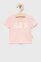 GAP t-shirt bawełniany dziecięcy (2-pack) Dziewczęcy