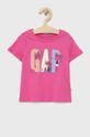 orchidea GAP t-shirt bawełniany dziecięcy Dziewczęcy