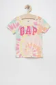 multicolor GAP t-shirt bawełniany dziecięcy Dziewczęcy