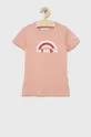 розовый Детская хлопковая футболка Columbia Для девочек