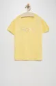 žlutá Dětské bavlněné tričko Roxy Dívčí
