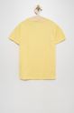 Roxy t-shirt bawełniany dziecięcy żółty