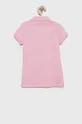 Παιδικά βαμβακερά μπλουζάκια πόλο Polo Ralph Lauren ροζ